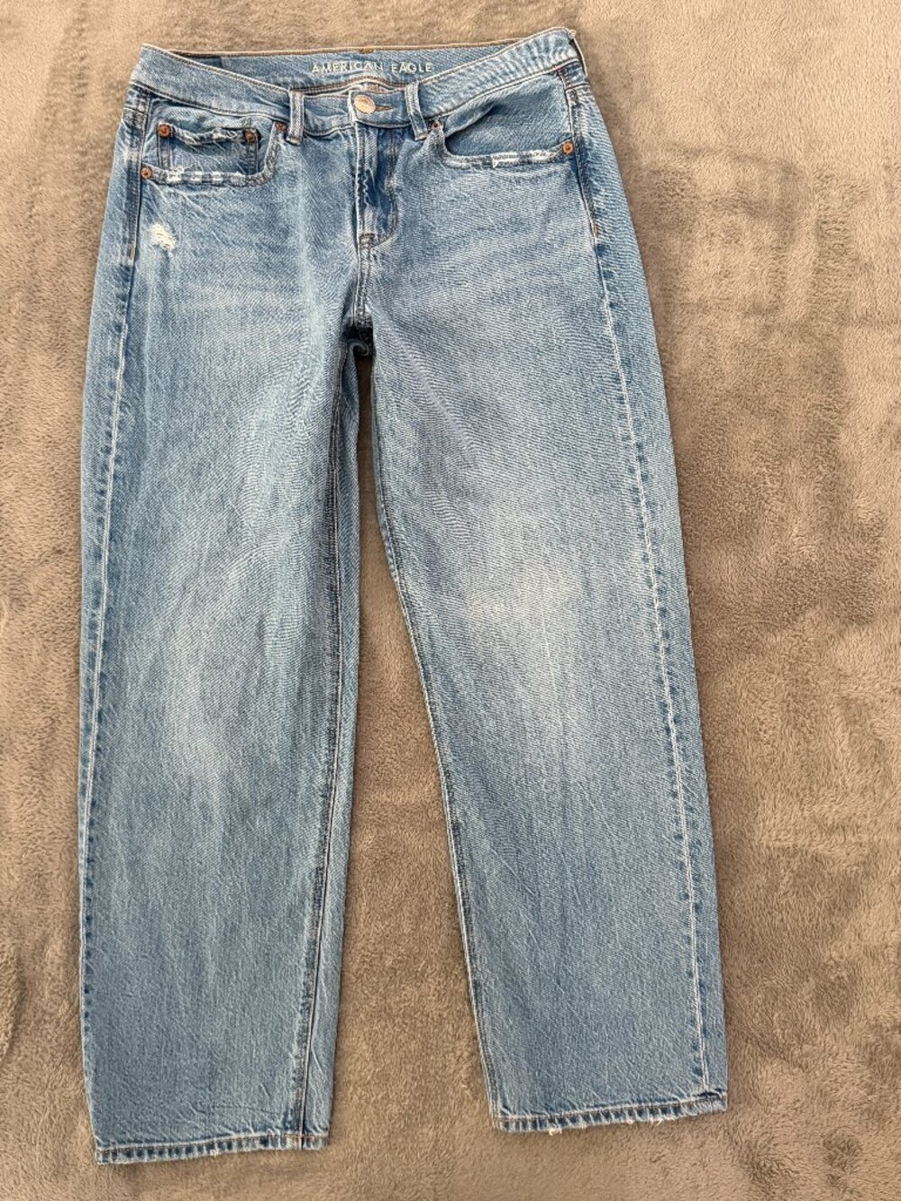 American Eagle Low Rise 90s Straight Leg Jeans Womens 10 Short
